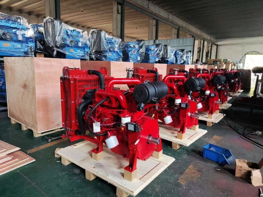 3000rpm Diesel Engine 4BD series Power 82KW For Fire Fighting Pump set in Red